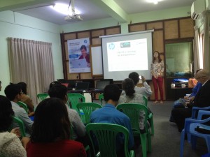 2. Ms Myat Hsu Pyae Sone - program leader for HP LIFE at Yone Kyi Yar